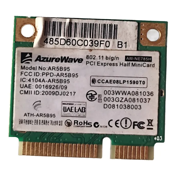 Tarjeta De Red Laptop Siragon Sl 6120