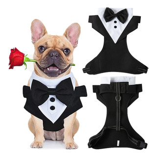 Bandana Formal De Esmoquin Arnés Para Perro Con Corbatín Bandana Formal De Esmoquin Arnés Para Perro Con Corbatín