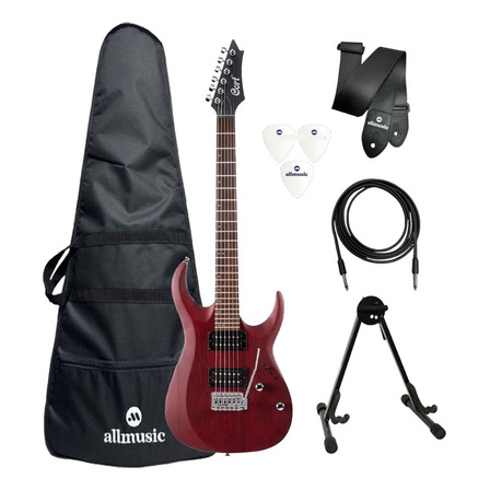 Kit Guitarra Cort X100 Opbc + Capa + Suporte + Acessórios Kit Guitarra Cort X100 Opbc + Capa + Suporte + Acessórios