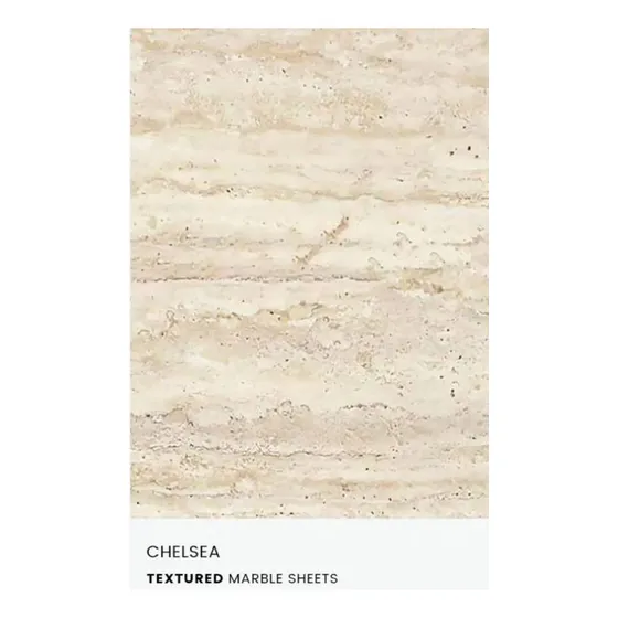  Dk Lamina Pvc Texturizada Pared Techo  Piedra Beige 244x122