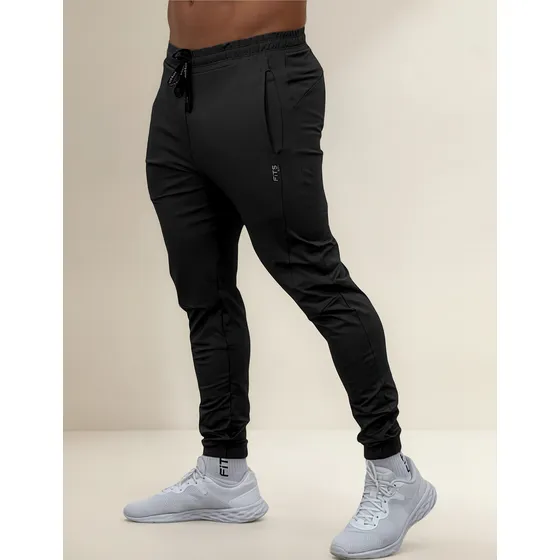 Calça Jogger Masculina Em Poliamida Com Bolsos Para Academia
