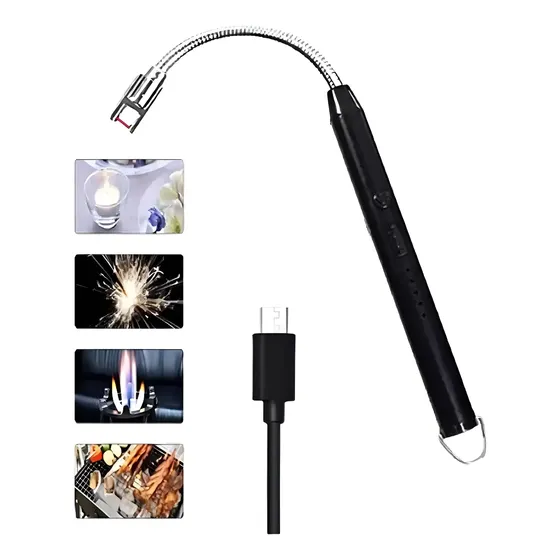 Encendedor Eléctrico 360° Recargable Usb Cocina Viaje Flex | Cuotas sin interés