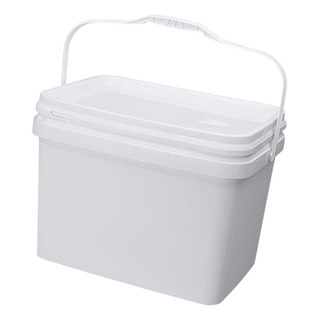 Balde Retangular De 10l Com Alça , Caixa De Branco Balde Retangular De 10l Com Alça , Caixa De Branco