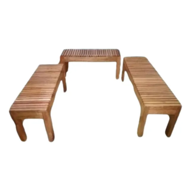 Set De Terraza Mueble De Jardin Banca En Madera Tornillo