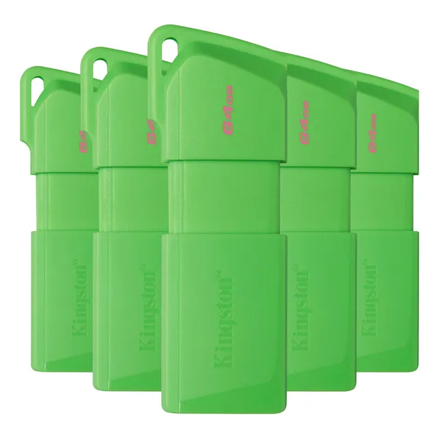 Kit 5 Memoria Usb Kingston 64gb 3.2 Data Kc-u2l64-7LG Color Verde Lisa