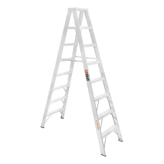 3 Pzas Escalera De Tijera Doble, Tipo Ll, 7 Escalones, Trupe