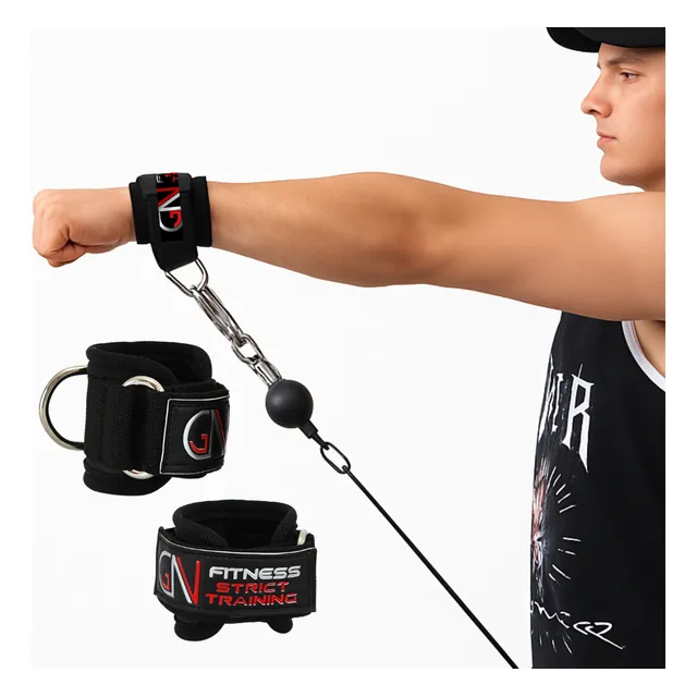 Grilletes Para Muñeca Muñequera Para Polea Gym Pesas 