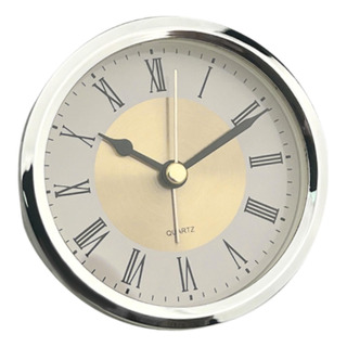 Inserto De Reloj Redondo Con Números, Mini Reloj Argén Inserto De Reloj Redondo Con Números, Mini Reloj Argén