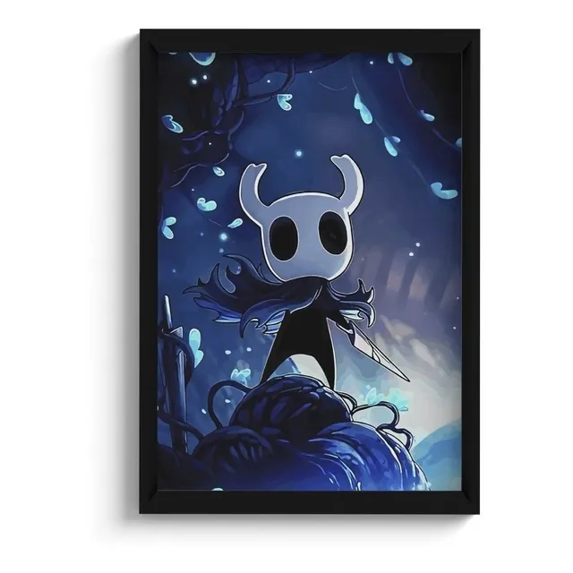 Quadro Decorativo Game Hollow Knight C/ Moldura E Vidro A3