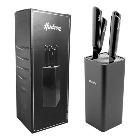 Set De 4 Cuchillos Linea Design Hudson Color Plateado Set De 4 Cuchillos Linea Design Hudson Color Plateado