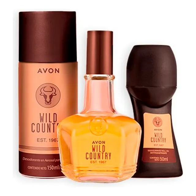 Wild Country Perfume De Hombre Con Deo Spray Y Roll On
