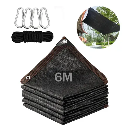 95% Tela Sombreamento Toldo Sombrite Garagem Proteção 4x6m Preto
