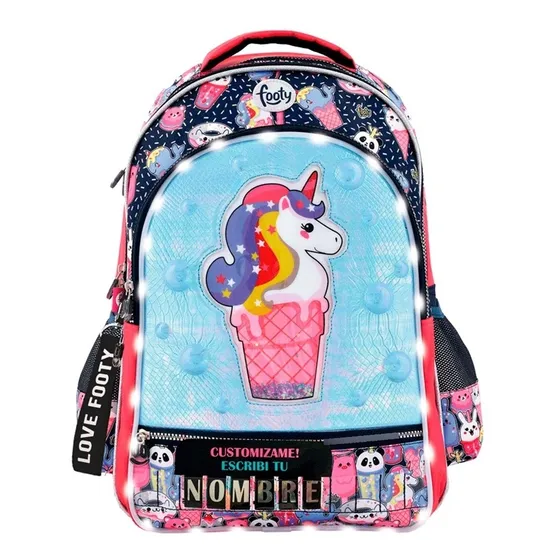Mochila Footy Unicornio 3d De Jugueteria Que Regalo