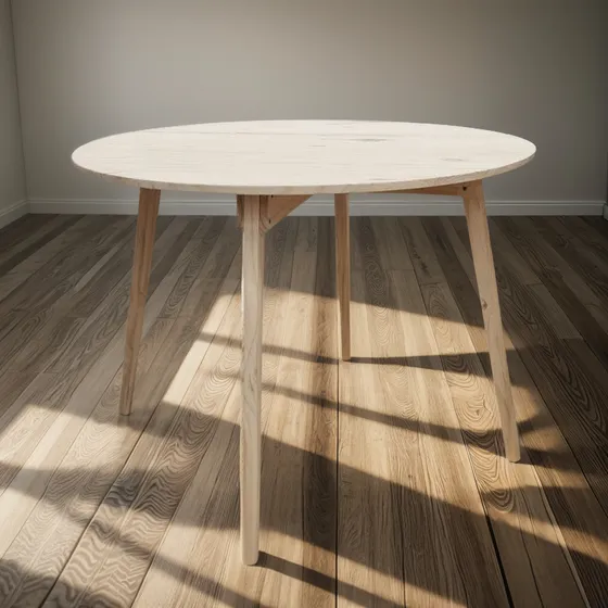 Mesa Comedor Redonda Nordica  100 Cm Diametro