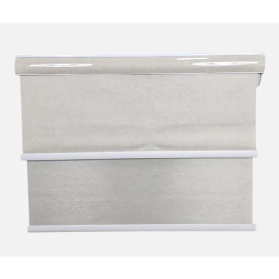 Cortina Roller Doble Blackout Con Visillo 2 Paño 140x200