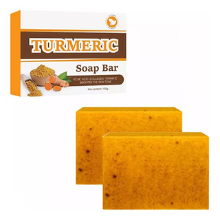 2 Piezas De Jabón De Cúrcuma, Cúrcuma Y Cúrcuma Limpiadora T 2 Piezas De Jabón De Cúrcuma, Cúrcuma Y Cúrcuma Limpiadora T