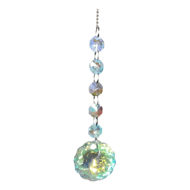 Atrapasol Colgante Cairel Con Dije De Cristal Decorativo