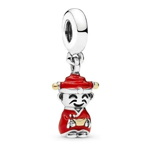 Dije Charm Chinito Compatible Con  Pulsera Cola Culebra 