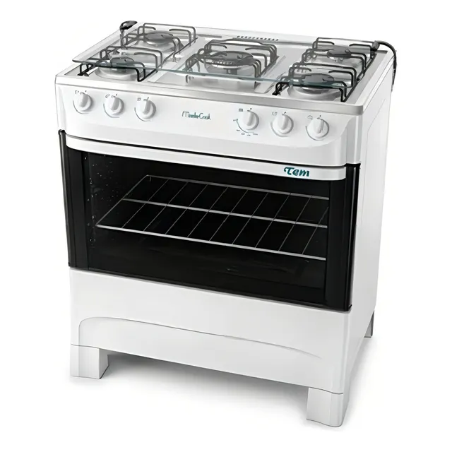 Cocina Tem Mastercook glp color blanco con puerta con visor