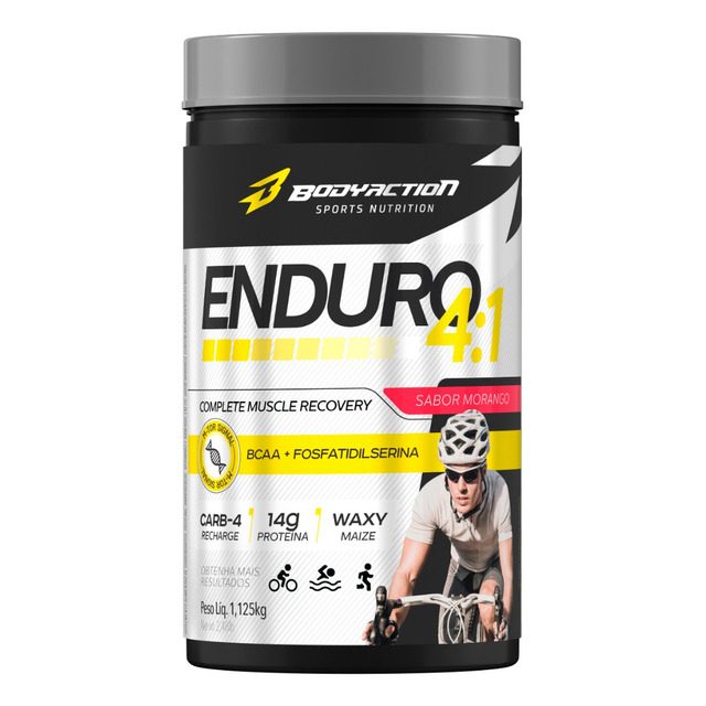 Enduro 4:1 - Repositor Energético C/ Proteína - Bodyaction Sabor Morango Enduro 4:1 - Repositor Energético C/ Proteína - Bodyaction Sabor Morango