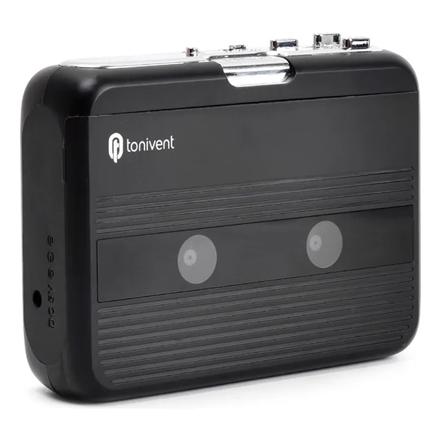 Mini Toca-fitas Com Rádio Fm E Conector De 3,5 Mm