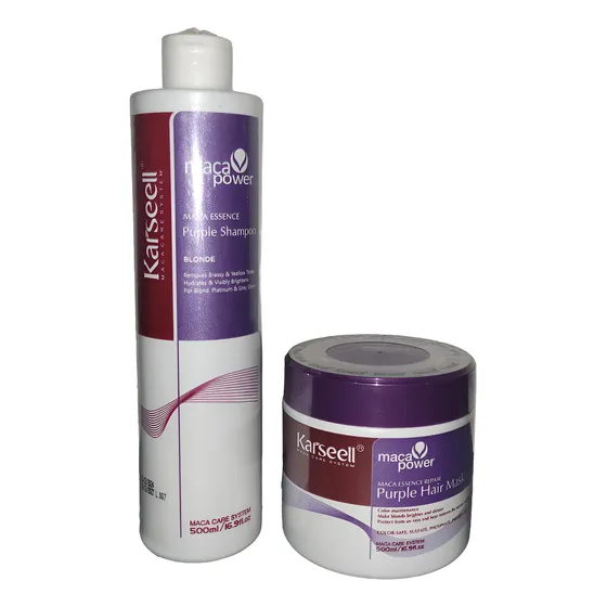 Pack Matizador Karseell Shampoo+crema Matizadora