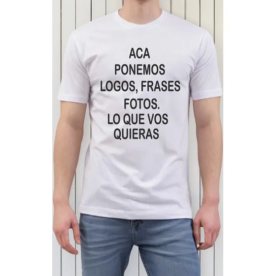 Remeras Hombre Mujer Con Tu Logo, Frase, Foto A Tu Gusto