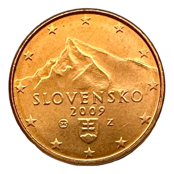 Eslovaquia - 1 Euro Cent - Año 2009 - Km #95 - Montaña :