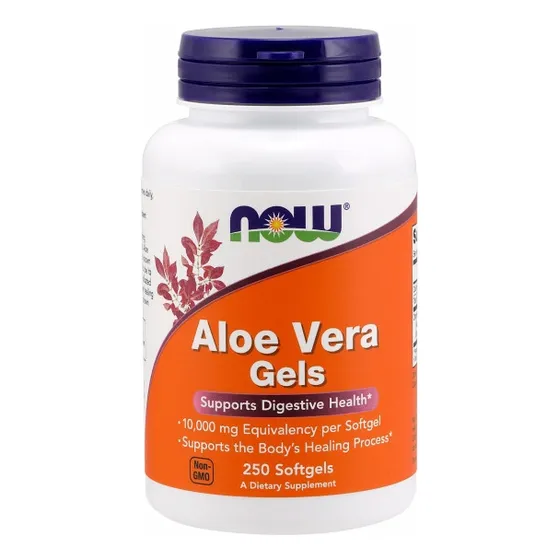 250 Cápsulas Blandas De Aloe Vera De Supplement Now Foods (p