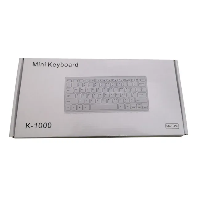 Teclado Mini Chocolate 78 Teclas K1000 Blanco Cuadrado