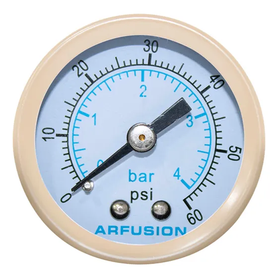 Manômetro Horizontal Rosca 1/8 Bsp Escala 0 A 4 Bar 60 Psi