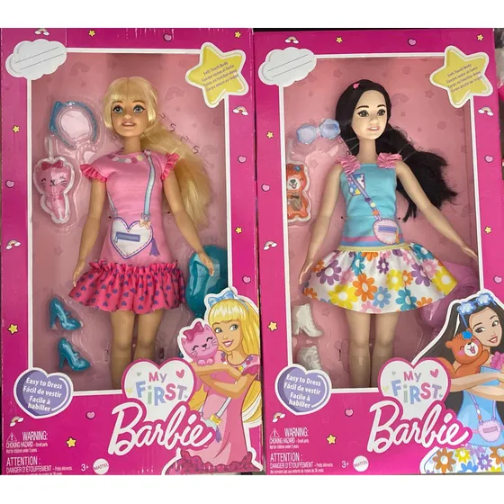 My Primera Barbie My First Barbie Pareja Incluye 2