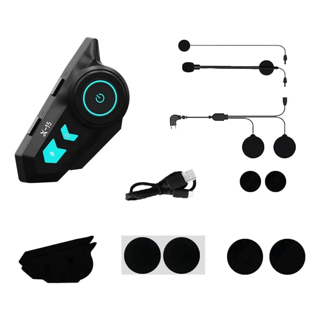 Intercomunicador Para Moto Bluetooth Inalámbrico Rgb