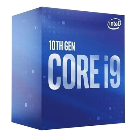 Processador gamer Intel Core i9-10900 BX8070110900 de 10 núcleos e  5.2GHz de frequência com gráfica integrada