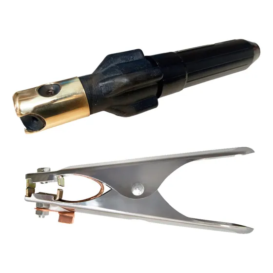 Pinza Portaelectrodo Roscada Y Pinza De Masa Soldadora 200a