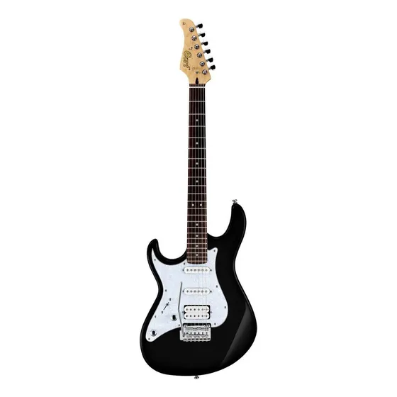 Guitarra eléctrica para zurdo Cort G Series G250 de tilo black laqueado con diapasón de jatoba