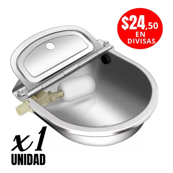Bebedero Automático  Acero Inoxidable. Caballos - Cabras