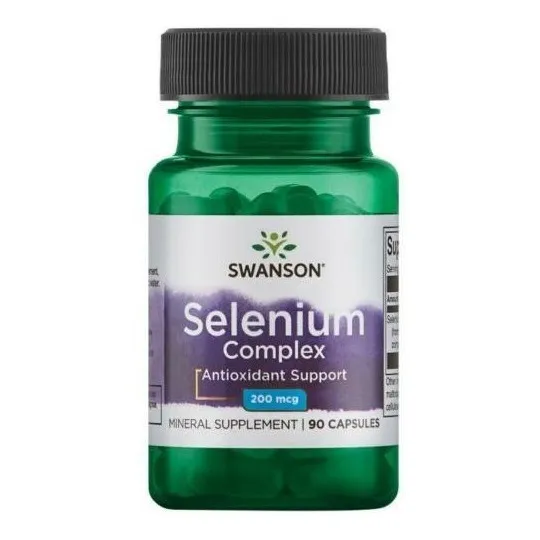Swanson Selenio 200mcg 90 Cápsulas Antioxidante