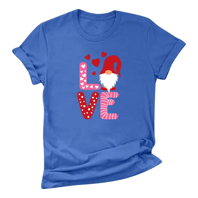 Blusa Camiseta Corta Para Mujer Manga Estampada Moda Bonita