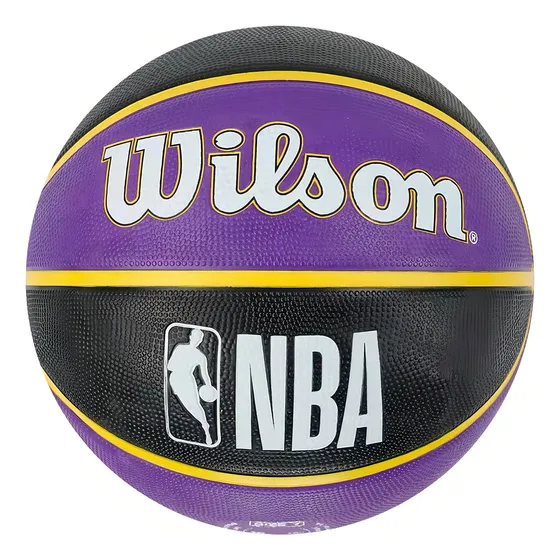 Balon Basquetbol Pelota Basketball Wilson Nba L.a Lakers N°7 Color Violeta/negro