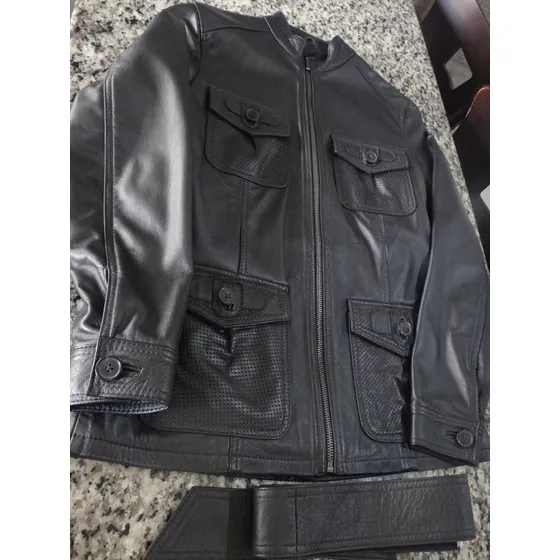 Armi - Chaqueta De Cuero Original Dama Talla S Como Nueva