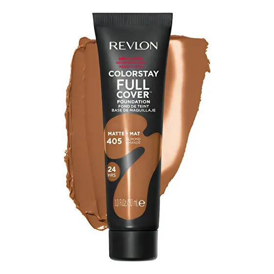 Revlon Colorstay FULL COVER Fundation, base de maquillaje matte-mat de covertura completa, rostro
