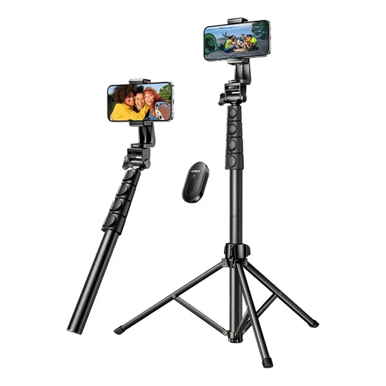 Trípode Ugreen Lp680 Para Smartphone Y Cámara Acción 1.8m Color Negro