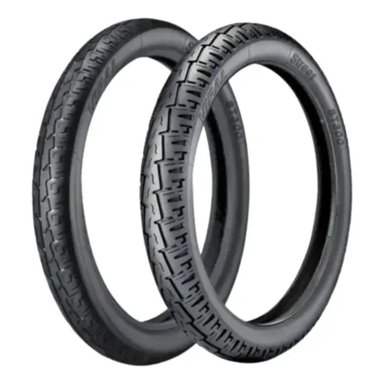 Pneu Vipal St300 2.75-18 100/90-18 Cg Titan Ybr 125/150
