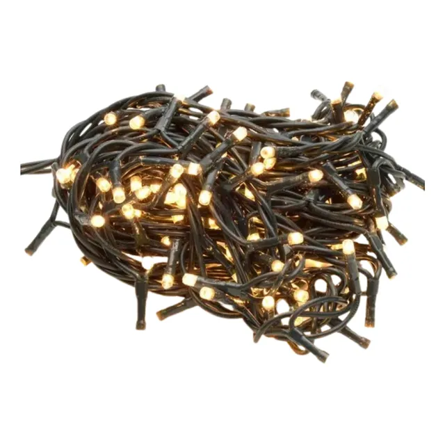 Tira De 100 Luces Led Navideñas Luz Cálida Packx2