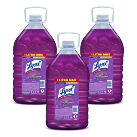 Lysol Limpia Pisos Lavanda 3 X 5 L