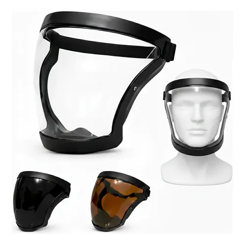 Protetor Facial Anatômico HexPro Hexshield Home Chrom | Ca 49.438