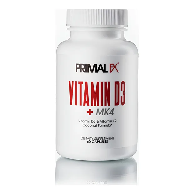 Vitamin D3 + Mk4 Primal Fx Mejore Su Vitalidad