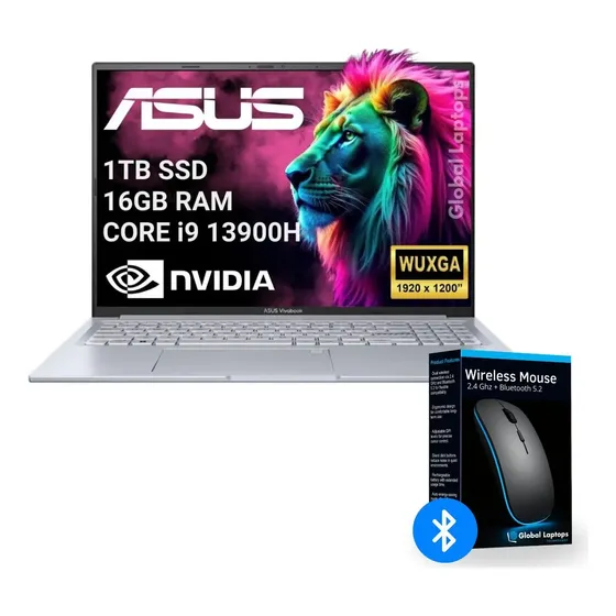 Asus Vivobook Core I9 13900H 1TB SSD 16 B RAM Nvidia Rtx 4050 6GB Gddr6 Pantalla 16 Wuxga 1920 X 1200 Laptop K3605VU Con Regalo