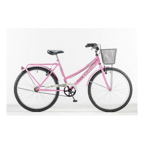 Bicicleta paseo Futura Country R26 frenos v-brakes color rosa con pie de apoyo  